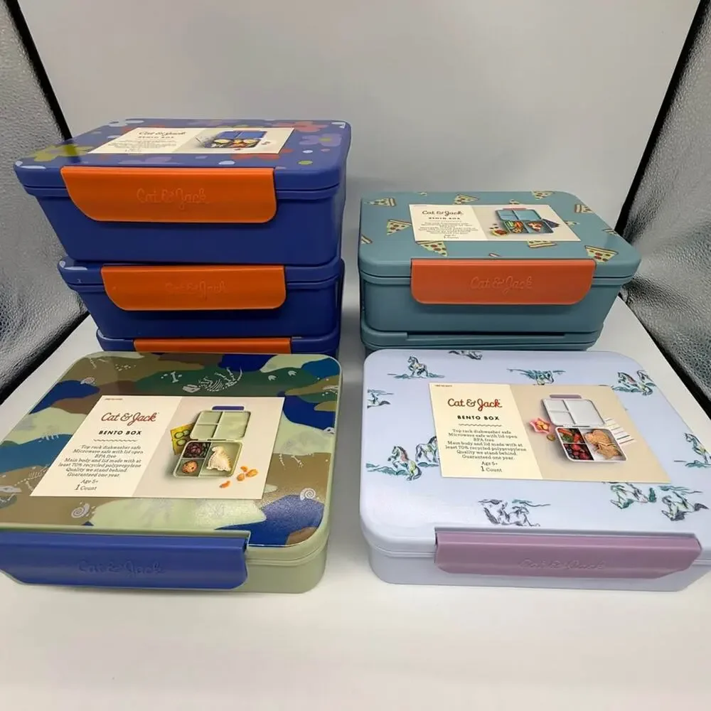 NEW Cat & Jack Kids Bento Lunch Box Compartment Container